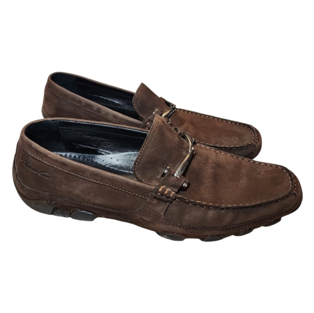 Kenneth Cole New York Men's Casual Brown Leather Bar N Lounge Loafers Size: 9.5M